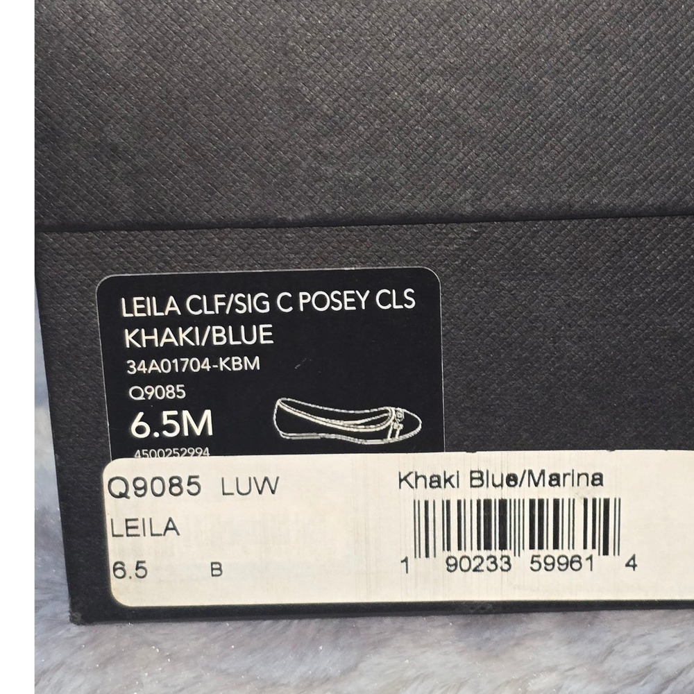 NWB Coach Leila Signature C Posey Cls Flats Khaki Blue Marina Floral Size 6.5 - Picture 8 of 8